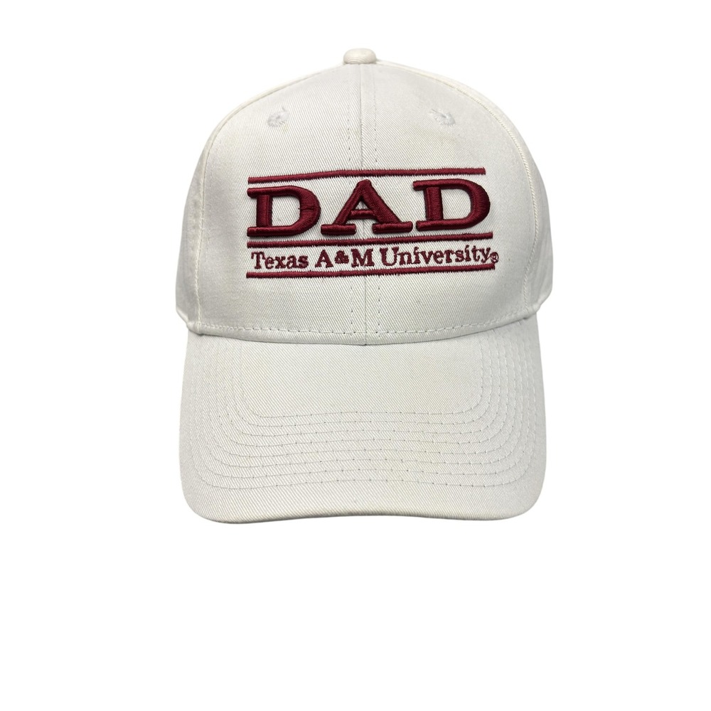 Texas A&M Aggies Hat Cap Snap Back Mens White NCAA College Football Dad The Game